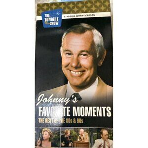 Johnnys Favorite Moments VHS The Best Of The 80s & 90s Starring Johnny Carson